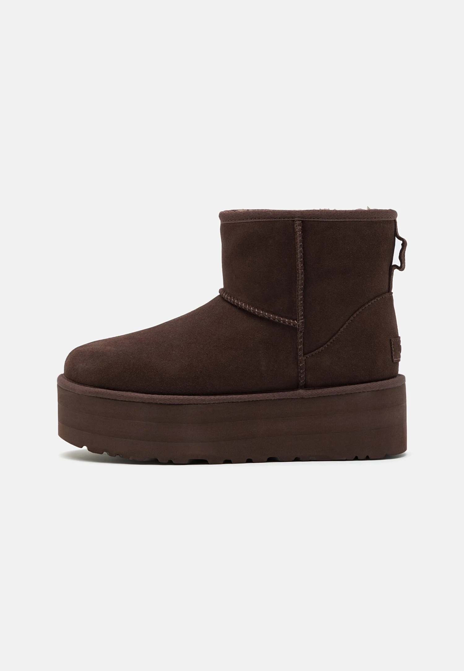 Ugg Classic Mini Platform - Enkellaarsjes Met Plateauzool - Burnt Cedar 4 Ugg Classic Mini Platform - Enkellaarsjes Met Plateauzool - Burnt Cedar - Afbeelding 2