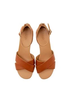 Ugg W Eugenia Pale- Sandalen Met Sleehak - Tan 10 Ugg W Eugenia Pale- Sandalen Met Sleehak - Tan -Ugg 08558bd94ac04c5089e5b8d5814eba73
