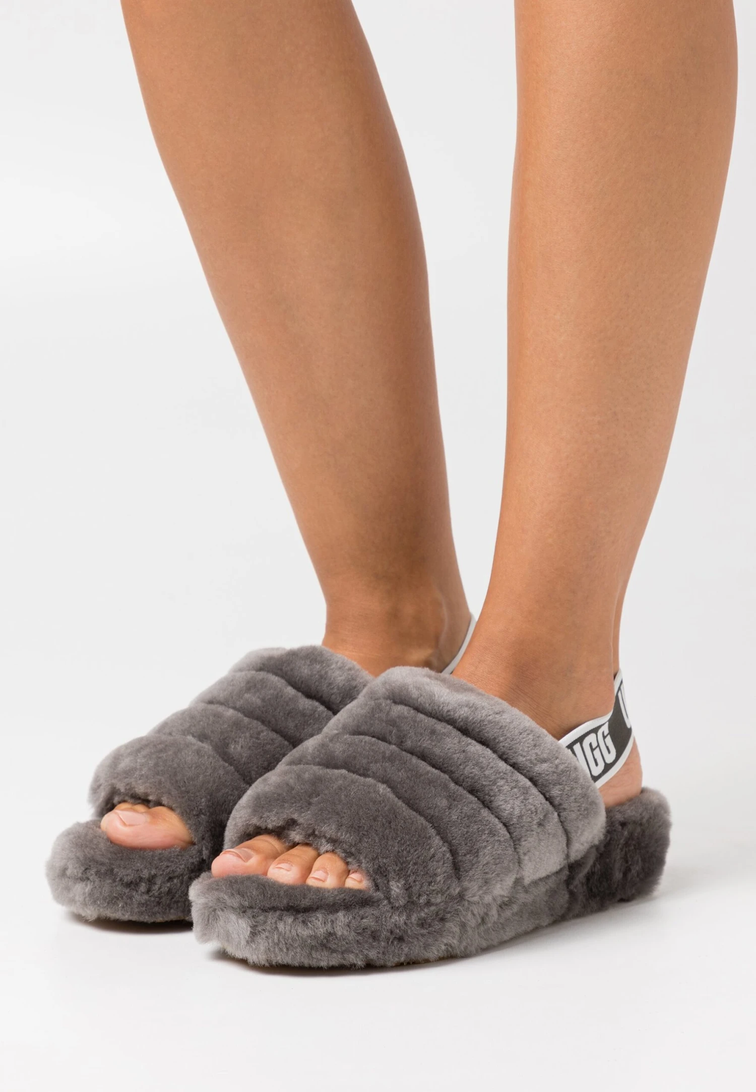 Ugg Fluff Yeah Slide - Pantoffels - Charcoal 3 Ugg Fluff Yeah Slide - Pantoffels - Charcoal