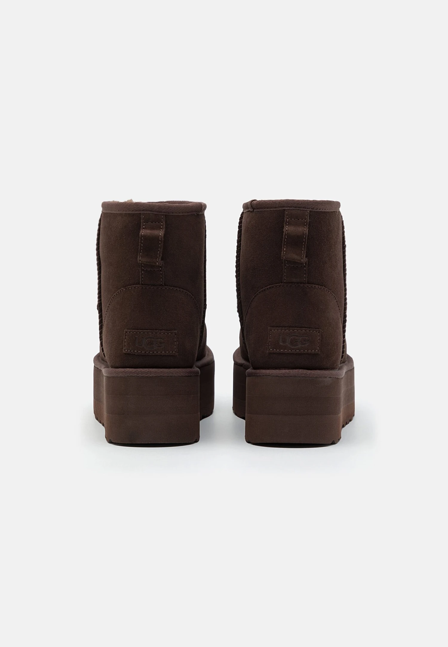 Ugg Classic Mini Platform - Enkellaarsjes Met Plateauzool - Burnt Cedar 6 Ugg Classic Mini Platform - Enkellaarsjes Met Plateauzool - Burnt Cedar - Afbeelding 4