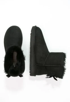 Ugg Mini Bailey Bow - Korte Laarzen - Black -Ugg 6af5b1170c78471dac86ca64e902353f