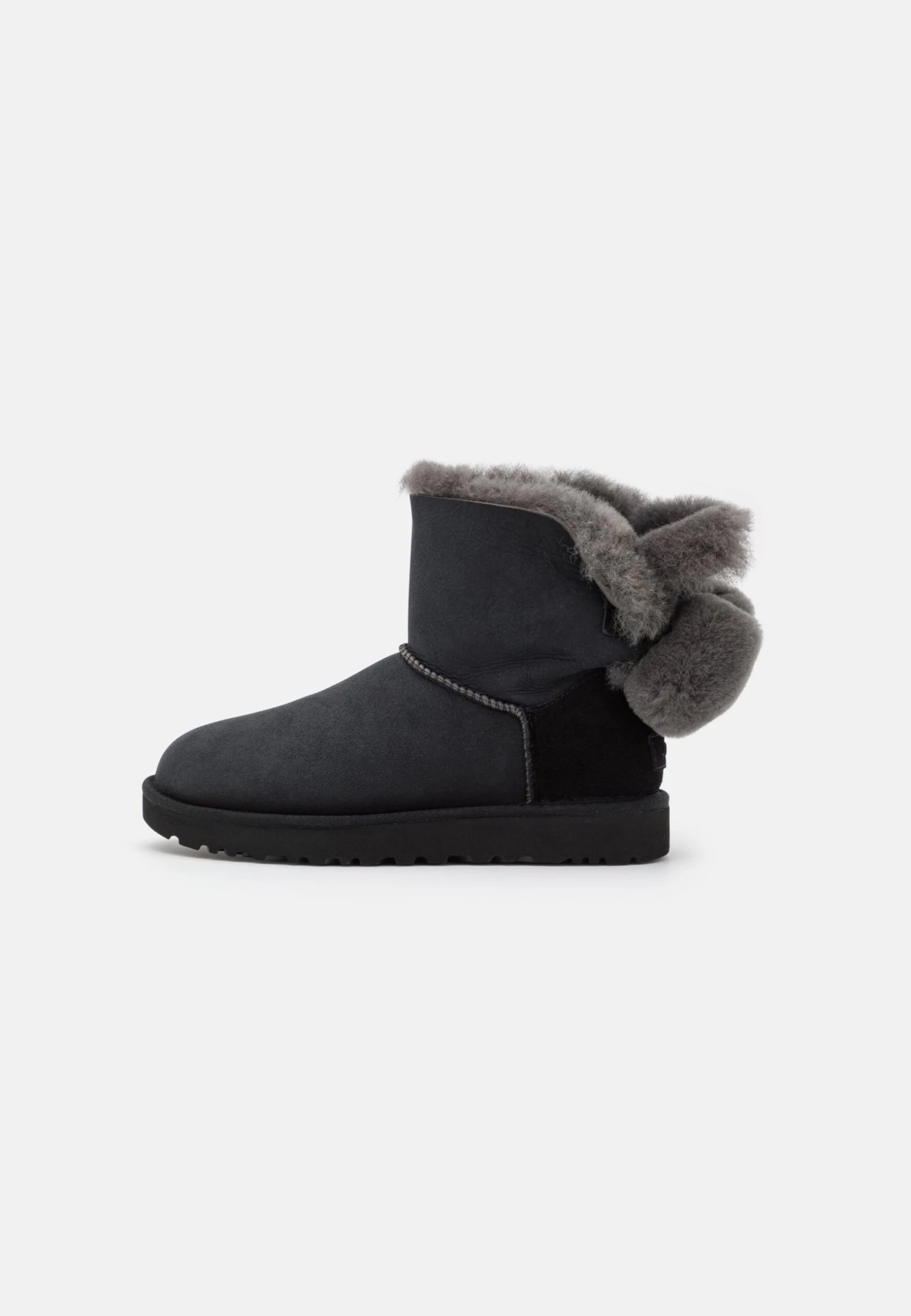 Ugg Mini Bailey Fuzzy Bow - Snowboots- Black 3 Ugg Mini Bailey Fuzzy Bow - Snowboots- Black - Afbeelding 2