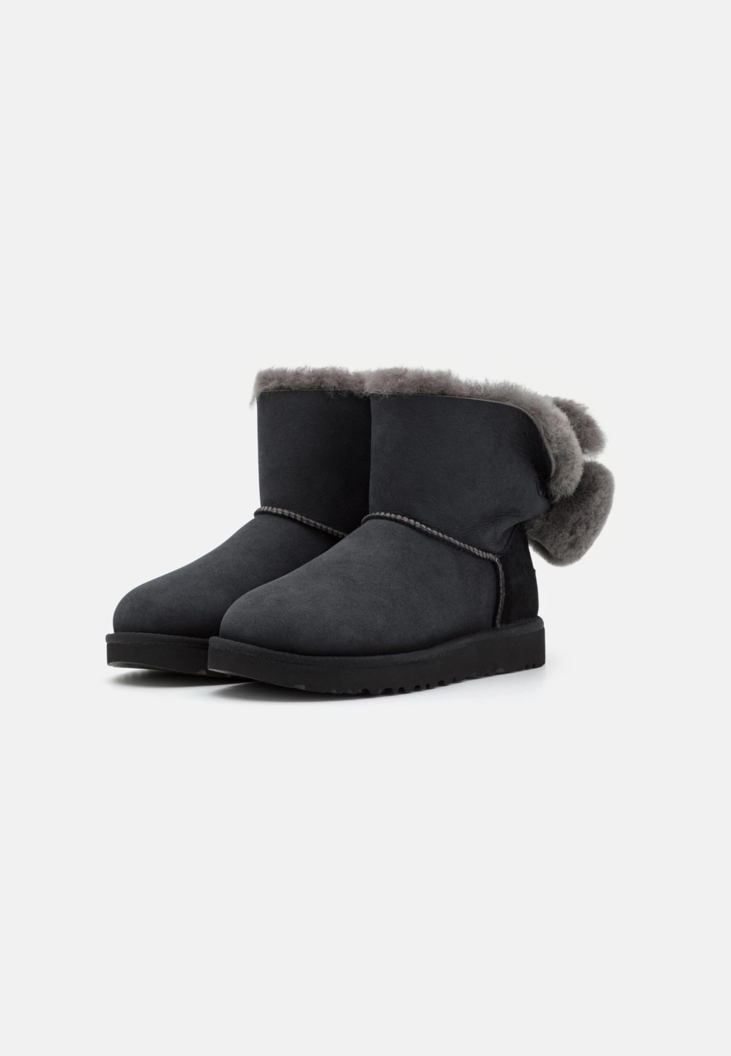 Ugg Mini Bailey Fuzzy Bow - Snowboots- Black 4 Ugg Mini Bailey Fuzzy Bow - Snowboots- Black - Afbeelding 3