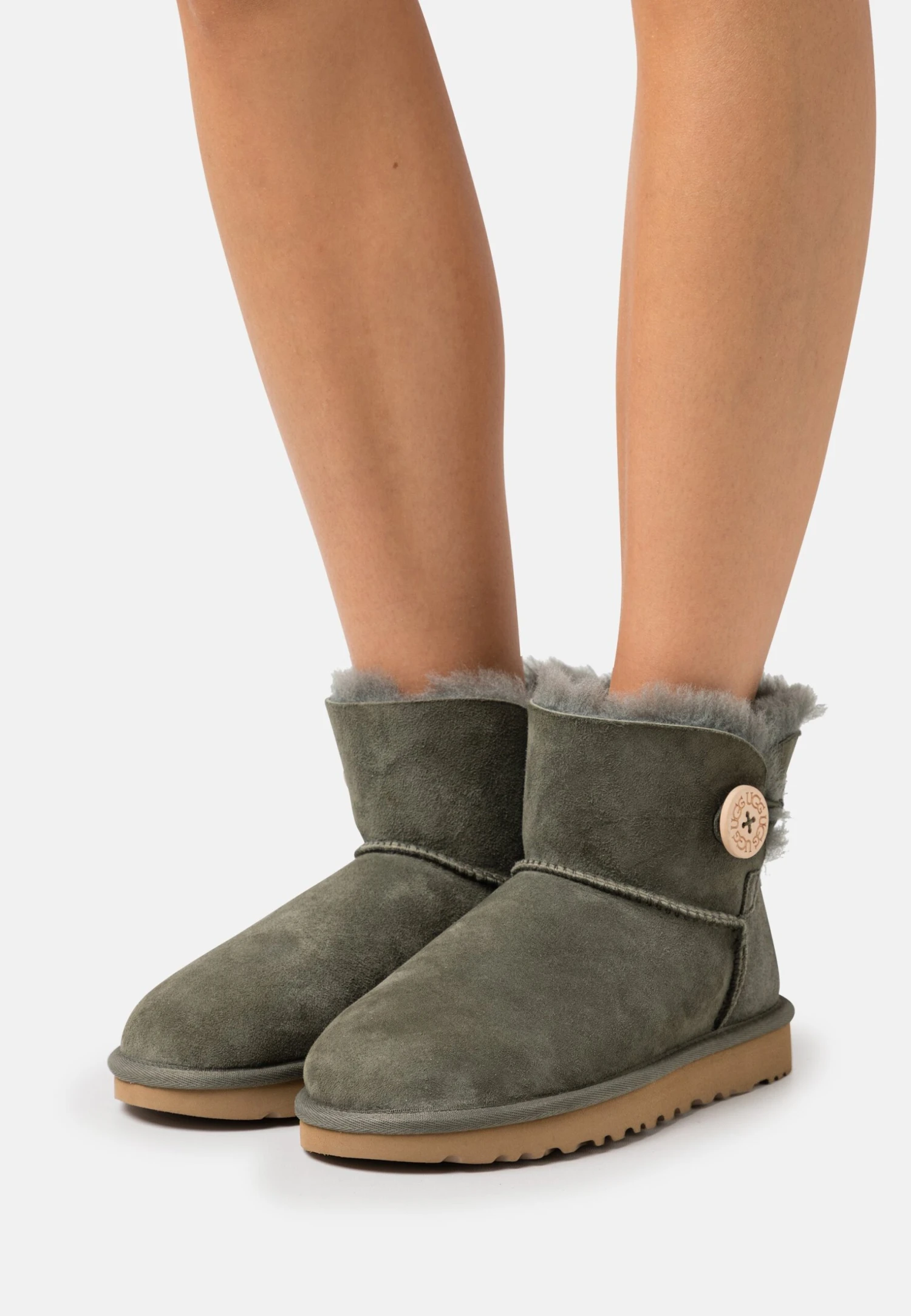Ugg Mini Bailey Button - Korte Laarzen - Forest Night 3 Ugg Mini Bailey Button - Korte Laarzen - Forest Night